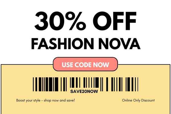 Fashion Nova 30% OFF Coupon Code - June 2026